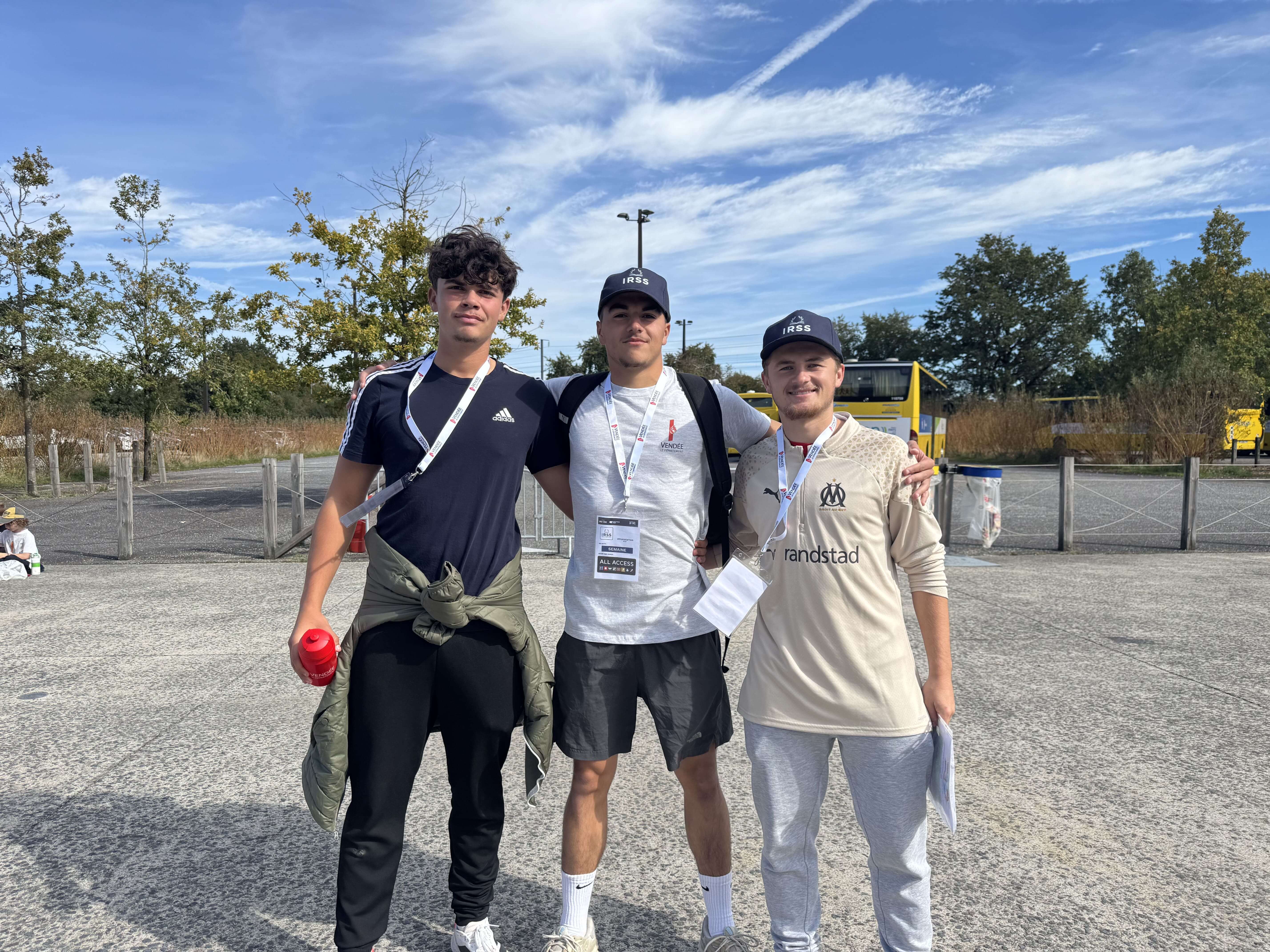 3 étudiants en formation sport IRSS Les Sables d'Olonne