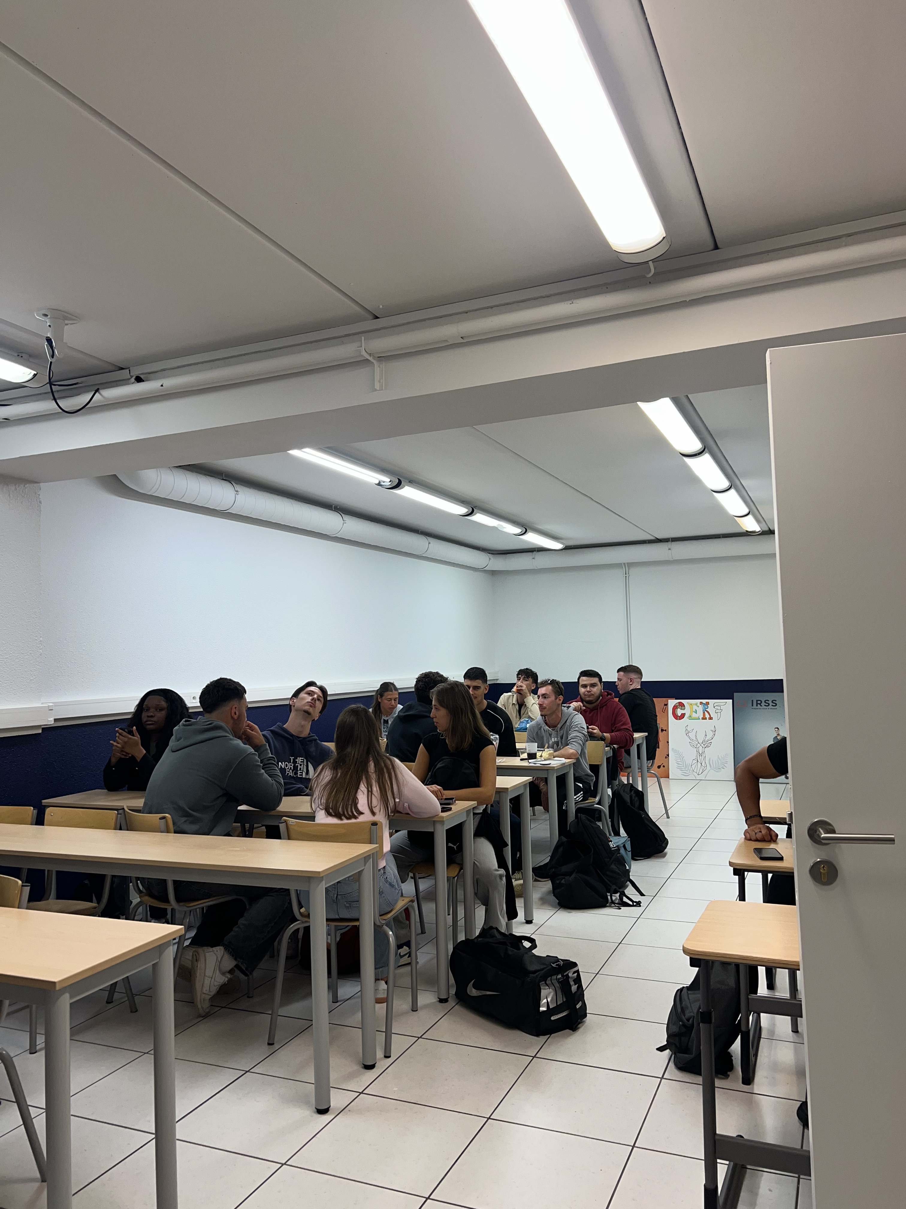 Etudiants IRSS Angers en cours