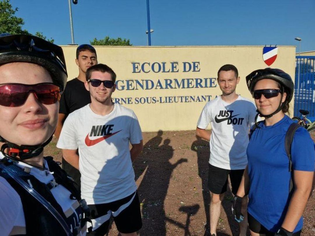 Défi solidaire à vélo pour les prépas gendarme et gardien de la paix